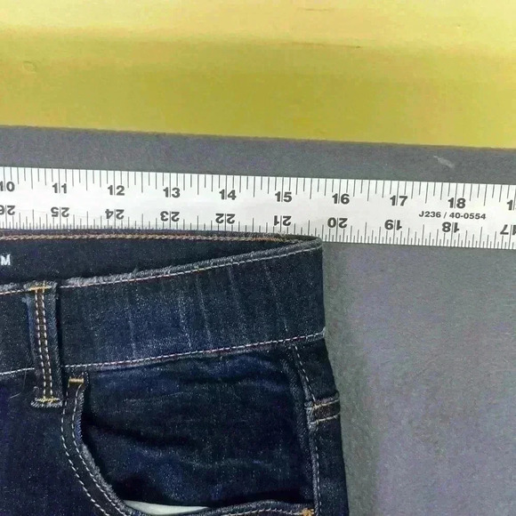 Maurices Super high-Rise Skinny crop Jeans Womens M reg Blue Distressed 0730 - Picture 4 of 8